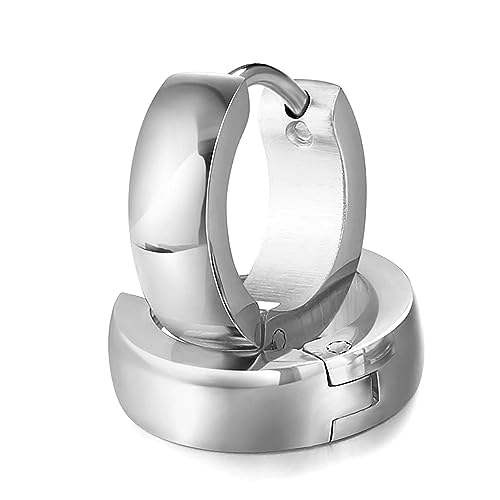 Peora Stainless Steel Earrings Set Fashion Jewellery Gift for Men|B07CC4TF1H