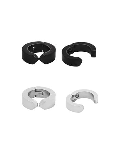 Yellow Chimes Western Style 316L Stainless Steel Hoop Earrings for Men and Women|B07CTN7RK4