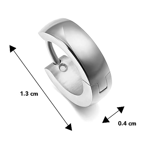 Peora Stainless Steel Earrings Set Fashion Jewellery Gift for Men|B07CC4TF1H