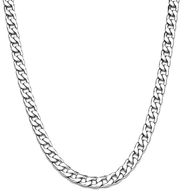 Stainless Steel Elegant Silver Necklace Chain for Men and Boys