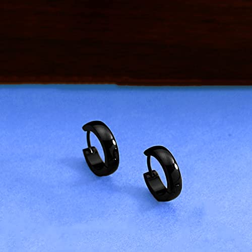 Yellow Chimes Earrings for Men and Boys | Fashion Hoop Earring for Men | Stainless Steel Huggie Hoop Earrings | Accessories Jewellery for Men | Birthday Gift for Men and Boys Anniversary Gift for Husband|B07CTNMVP2