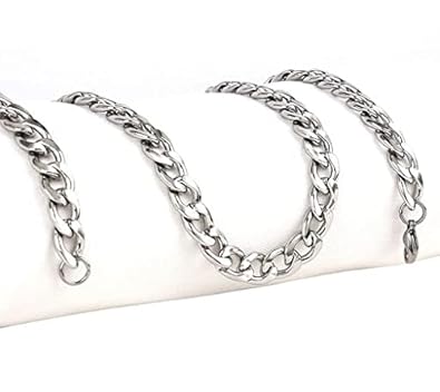 Stainless Steel Elegant Silver Necklace Chain for Men and Boys