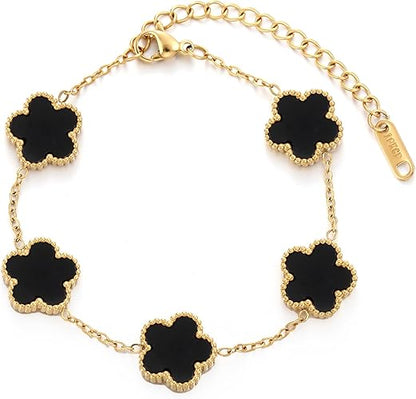 Clover Stainless Steel Bracelets for Everyday Wear (unisex)
