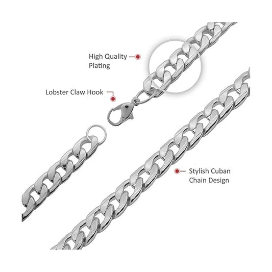 Cuban Chain Bracelet for Men's (Stainless Steel)
