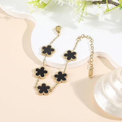 Clover Stainless Steel Bracelets for Everyday Wear (unisex)